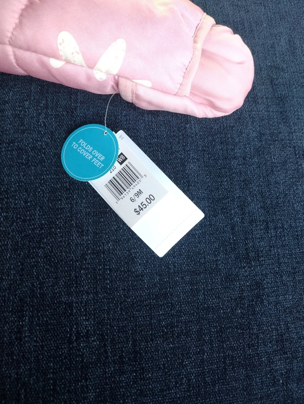 BRAND NEW Baby Girl Carter's Faux Fur-Trimmed Hooded Printed Snowsuit 6-9 M